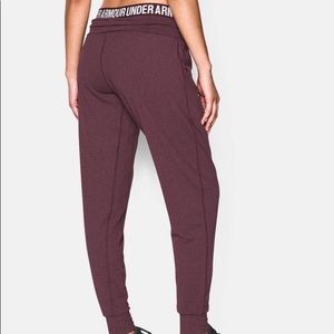 Under Armour Oxblood Downtown Knit Jogger